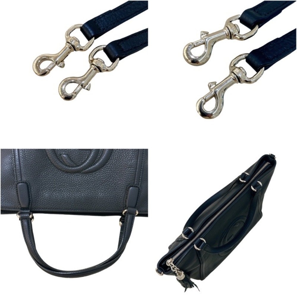 Gucci Soho 2way Tote Bag Black - Gem
